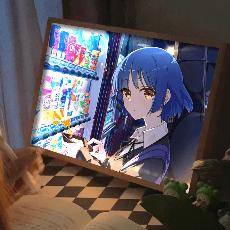 Bocchi The Rock Ryo Yamada – Vending Machine Moment LED Frame