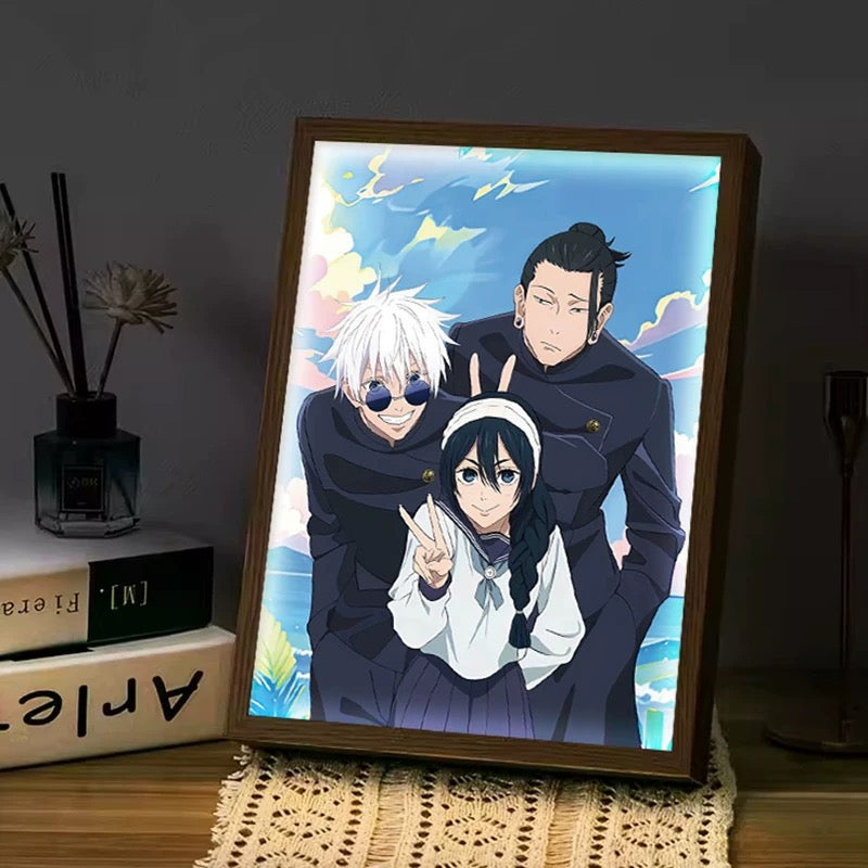 Jujutsu Kaisen LED Frame - Illuminate Your Space with Anime Style