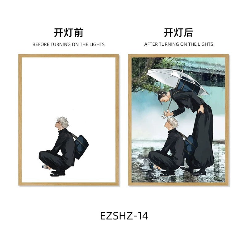 Jujutsu Kaisen LED Frame - Illuminate Your Space with Anime Style