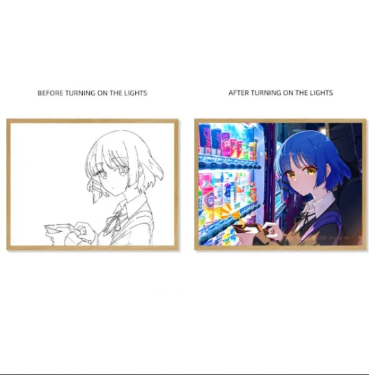 Bocchi The Rock Ryo Yamada – Vending Machine Moment LED Frame