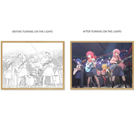 Bocchi The Rock Kessoku Band –  LED Frame