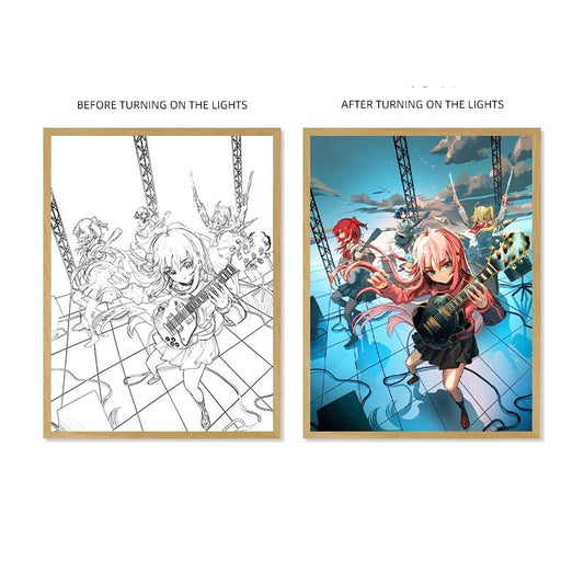 Bocchi The Rock Kessoku Band –  LED Frame