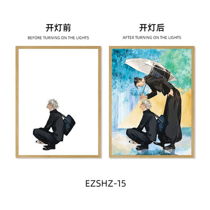 Jujutsu Kaisen LED Frame - Illuminate Your Space with Anime Style