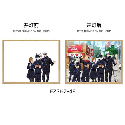 Jujutsu Kaisen LED Frame - Illuminate Your Space with Anime Style