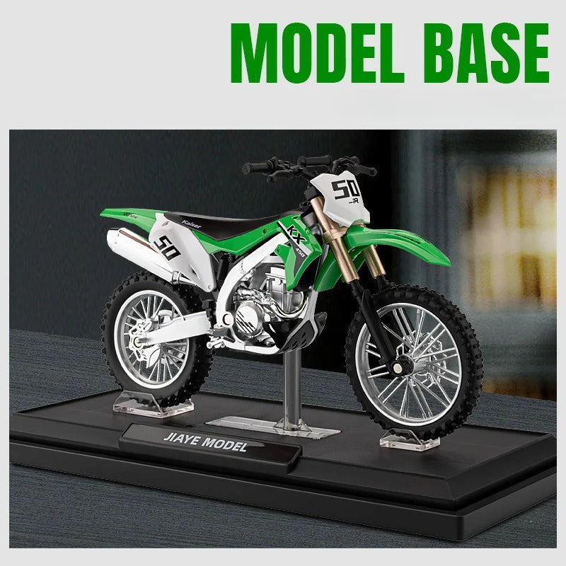 Simulation 1:12 Scale Kawasaki KX450 Off Road Motorbike Alloy Model Sound Light Diecast Motorcycle Model Boy Vehicle Toy Gift